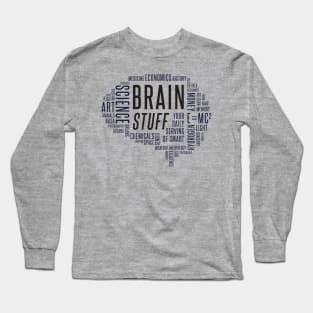 Brain Stuff Calligram Long Sleeve T-Shirt